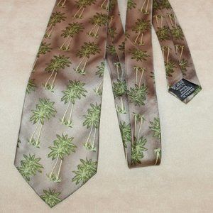 Wild Ties Palm Pattern Silk Tie